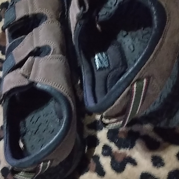 Men's bass fishing sandals and thong red camel - Picture 2 of 6